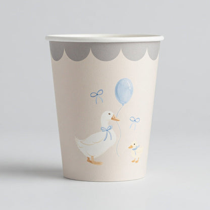 Birthday Duck Tableware Essentials Set- Plates, Cups & Napkins for 8 guests