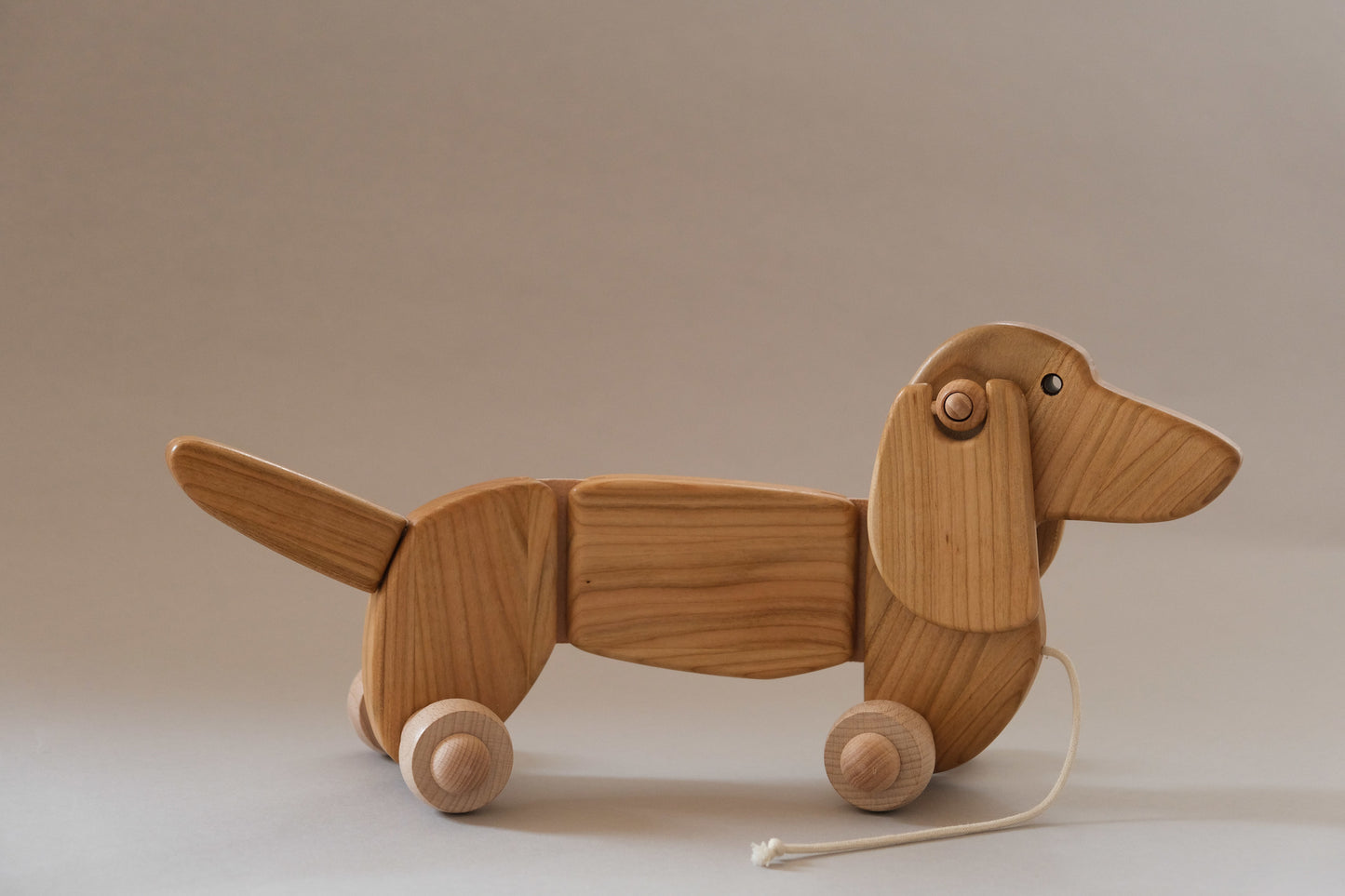 Wooden Dachshund Pull-toy