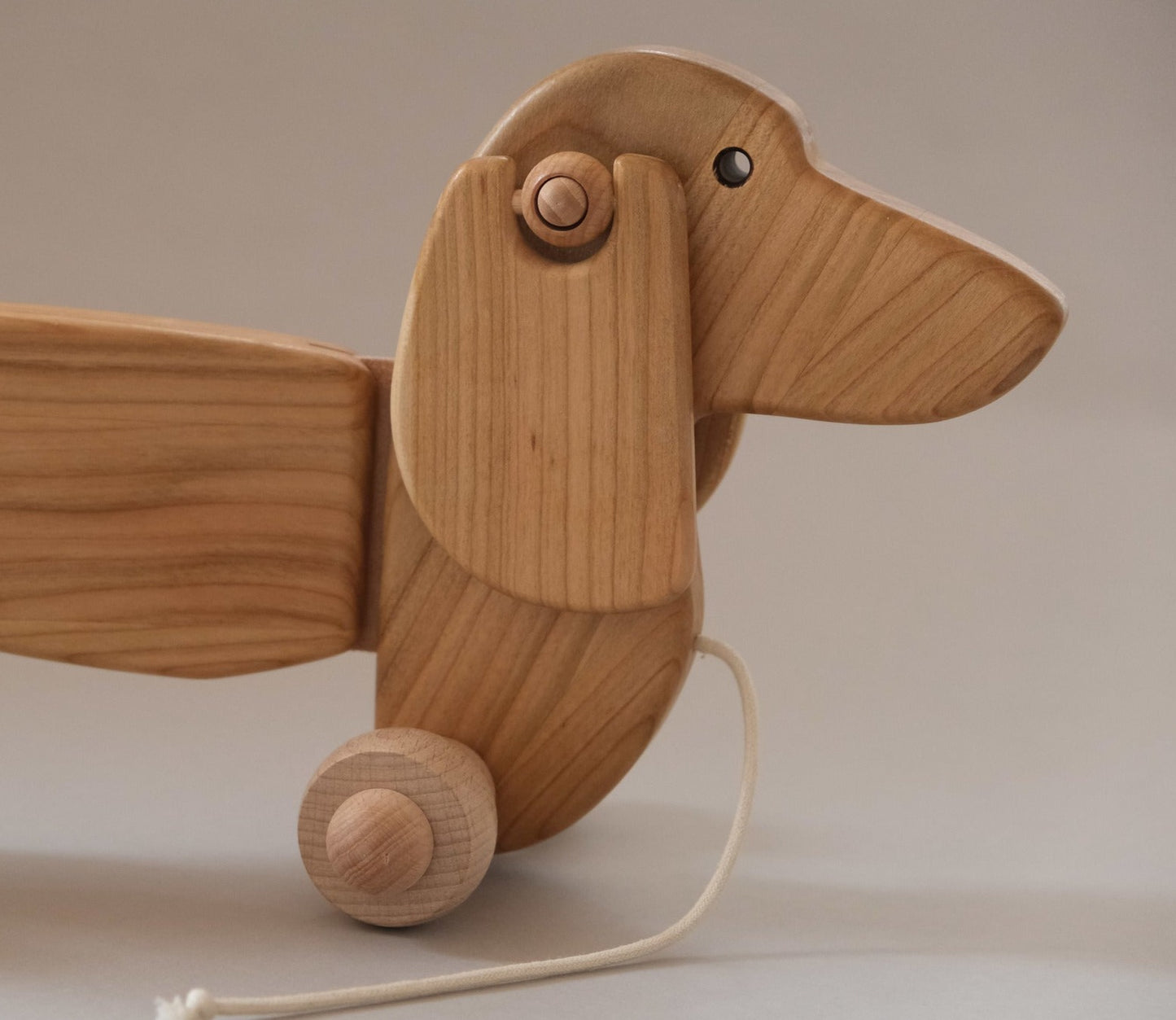 Wooden Dachshund Pull-toy