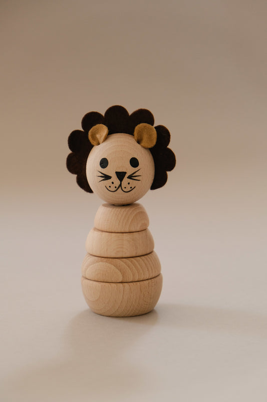 Lion Stacking Wooden Toy
