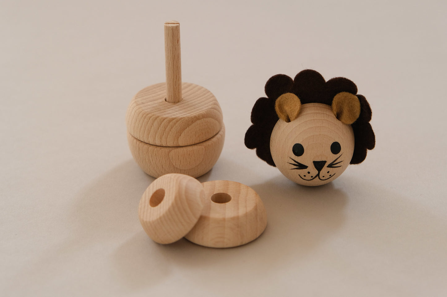 Lion Stacking Wooden Toy